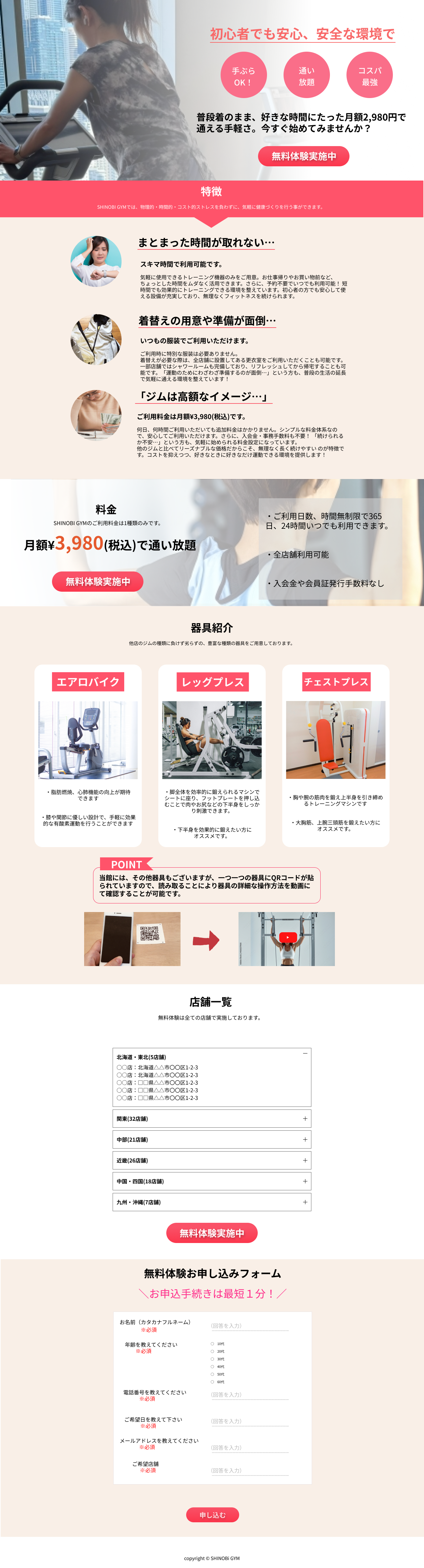 SHINOBI GYM LP 全体デザイン