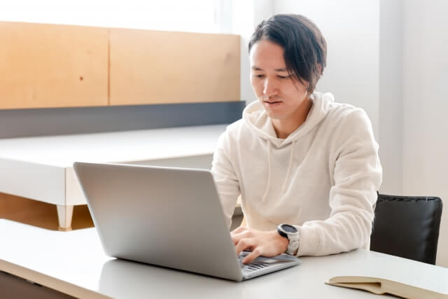 作業風景の写真